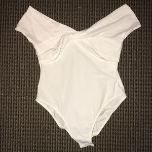 white OTS bodysuit